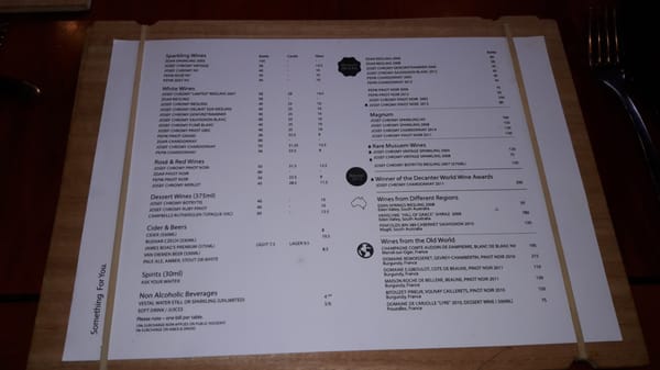 Menu photo 4 Josef Chromy Wines Relbia, TAS