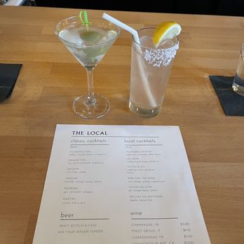 The Local - Gin martini and ranch water - New American Near Me - Austin, Texas The Local - Gin martini and ranch water - New American Near Me - Austin, Texas