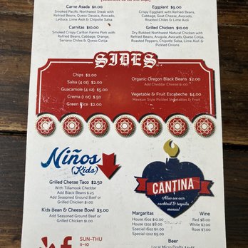 Tacovore - Back side of the menu - Mexican Near Me - Eugene, Oregon Tacovore - Back side of the menu - Mexican Near Me - Eugene, Oregon
