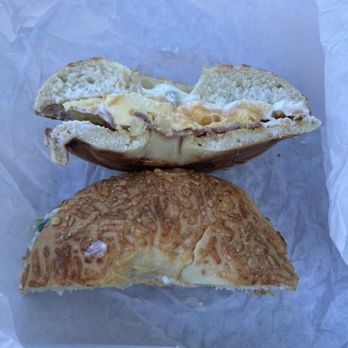 Cassidy’s Corner Cafe - Joe's special: bacon, egg, cheese, jalapeño cream cheese + lemon pepper on Asiago bagel = $10.50 - Cafes Near Me - Long Beach, California Cassidy’s Corner Cafe - Joe's special: bacon, egg, cheese, jalapeño cream cheese + lemon pepper on Asiago bagel = $10.50 - Cafes Near Me - Long Beach, California