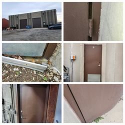 A Windy City Lock & Safe - Six cement filled Jambs with hollow metal doors measured for replacement doors. New doors to be installed in December