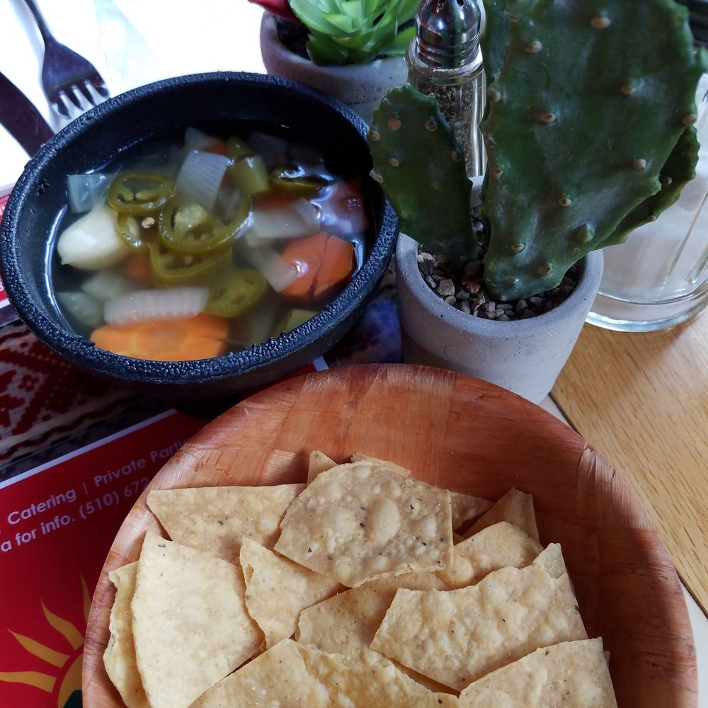 Casa Manana Restaurant - Salsa, chips, and catus. - Mexican Near Me - San Rafael, California
