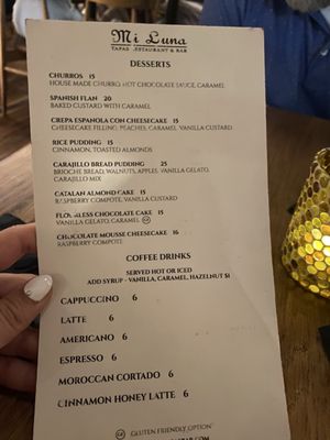 Menu photo 1 Mi Luna Tapas Restaurant & Bar Houston, TX Menu photo 1 Mi Luna Tapas Restaurant & Bar Houston, TX