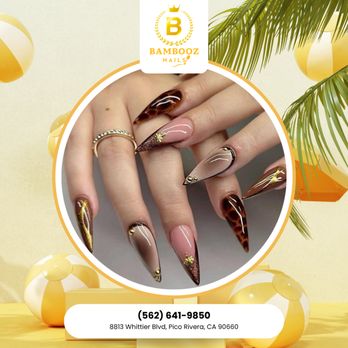 Bambooz Nails - Nail art is the perfect way to show off your personality! From bold designs to subtle accents, your nails can be as unique as you are. - Nail Salons Near Me - Pico Rivera, California Bambooz Nails - Nail art is the perfect way to show off your personality! From bold designs to subtle accents, your nails can be as unique as you are. - Nail Salons Near Me - Pico Rivera, California