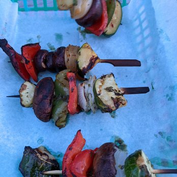 The Rooftop at Clermont - skewered vegetables on skewers in a basket - Hotels Near Me - Atlanta, Georgia