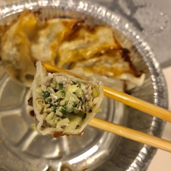 Ramen Tatsunoya - Gyoza, inside. Sadly, some ingredient in the filling we didn't like. Wouldn't reorder, not for us. - Ramen Near Me - Pasadena, California Ramen Tatsunoya - Gyoza, inside. Sadly, some ingredient in the filling we didn't like. Wouldn't reorder, not for us. - Ramen Near Me - Pasadena, California