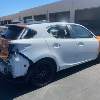 Evoke Customs - Prior to the wrap, Solesbee body work and pearl paint done perfectly! Now the wrap is next... - Vehicle Wraps Near Me - Yorba Linda, California