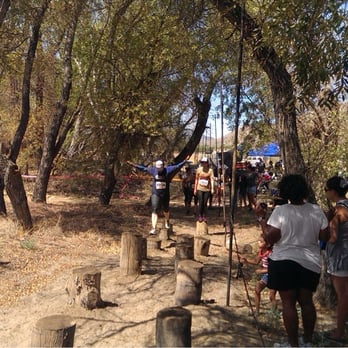 Hot and Dirty Mud Run - One of the obstacles..jumping to multiple stumps! - Races & Competitions Near Me - Acton, California Hot and Dirty Mud Run - One of the obstacles..jumping to multiple stumps! - Races & Competitions Near Me - Acton, California
