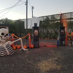 Terror Trail Haunted Hayride - The entrance AFTER signing the waiver