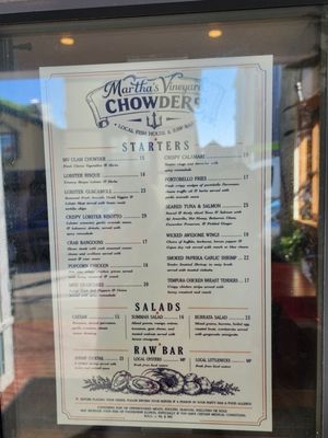 Menu photo 2 Martha's Vineyard Chowder Company Oak Bluffs, MA Menu photo 2 Martha's Vineyard Chowder Company Oak Bluffs, MA