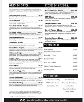 Menu photo 8 Boundary Kitchen Pawtucket, RI