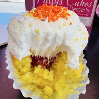 Patty's Cakes and Desserts - Inside the guava Lemon cupcake - Bakeries Near Me - Fullerton, California Patty's Cakes and Desserts - Inside the guava Lemon cupcake - Bakeries Near Me - Fullerton, California