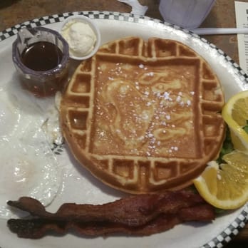 Black Bear Diner Gilbert - Sweet cream waffle with bacon and eggs - American Near Me - Gilbert, Arizona Black Bear Diner Gilbert - Sweet cream waffle with bacon and eggs - American Near Me - Gilbert, Arizona