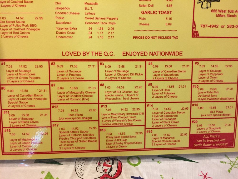 PIZZA JOYNT Updated August 2024 15 Reviews 655 10th Ave W, Milan, Illinois Pizza