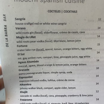 Can Font - Cocktails menu - Spanish Near Me - Portland, Oregon Can Font - Cocktails menu - Spanish Near Me - Portland, Oregon