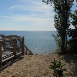 Wayfarer Lodgings - Their new deck that goes onto beautiful Lake Michigan
