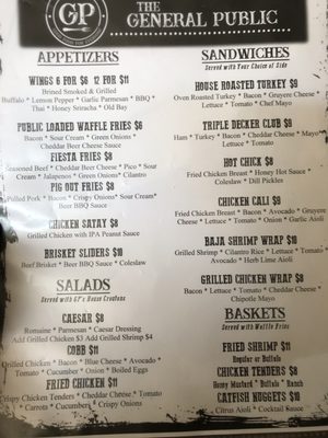 Menu photo 3 The General Public Suffolk, VA Menu photo 3 The General Public Suffolk, VA