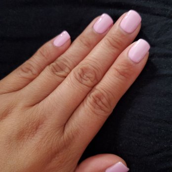 Diamond Nails - Gel manicure with my natural nail. - Nail Salons Near Me - Lancaster, California