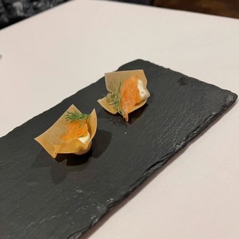 Mirabelle At Beaver Creek Restaurant - Amuse bouche, smoked salmon. - Belgian Near Me - Avon, Colorado Mirabelle At Beaver Creek Restaurant - Amuse bouche, smoked salmon. - Belgian Near Me - Avon, Colorado