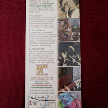 Esther's Place Fiber Arts Studio - Flier - Hobby Shops Near Me - Big Rock, Illinois