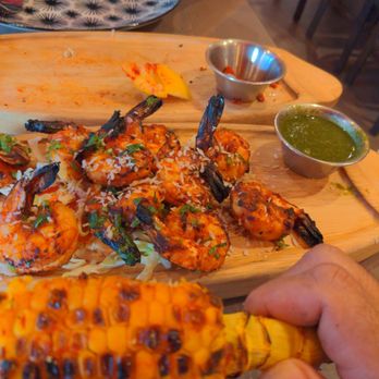 Mumbai Local - Starters corn and chilly shrimp - Indian Near Me - Canmore, Alberta