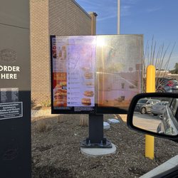 McDonald's - Glare in the new order sign