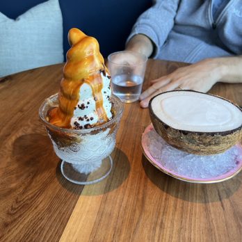 Angler - Dessert - ice cream and coconut sorbet - Seafood Near Me - San Francisco, California Angler - Dessert - ice cream and coconut sorbet - Seafood Near Me - San Francisco, California