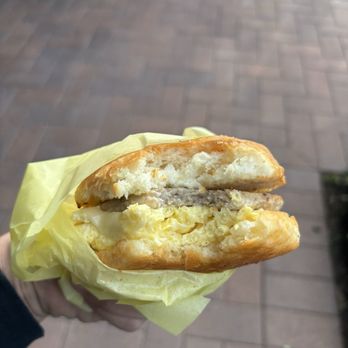 Mag’s Donuts & Bakery - Biscuit sandwich with sausage 10/10 - Donuts Near Me - Irvine, California
