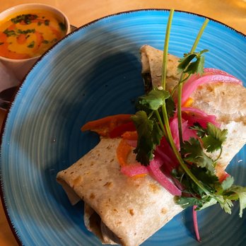 Craft Urban - Pumpkin Soup & Black Bean Veggie Burrito - New American Near Me - Geneva, Illinois