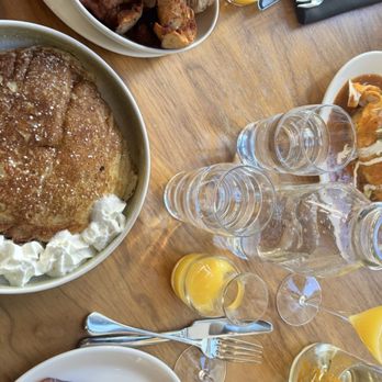 Apple Blossom - Buttermilk pancakes with potatoes and bacon - New American Near Me - Denver, Colorado Apple Blossom - Buttermilk pancakes with potatoes and bacon - New American Near Me - Denver, Colorado