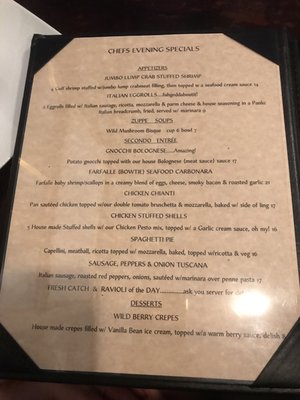 Menu photo 8 Trattoria Ciao Cape Coral, FL
