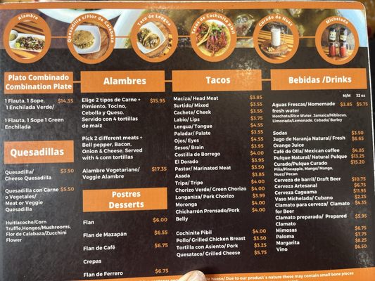 Menu photo 3 De Cabeza el único Chula Vista, CA Menu photo 3 De Cabeza el único Chula Vista, CA