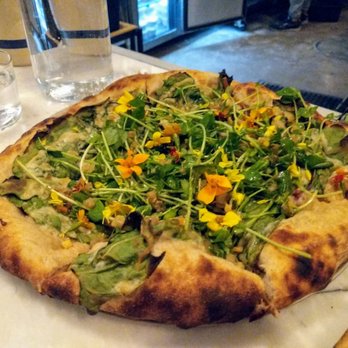 Bungalow by Middle Brow - Chard Pizza - chard,v.v., bechamel (vegan) - Beer Bar Near Me - Chicago, Illinois