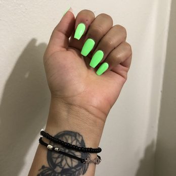 Nail Chic - Bright beautiful green! - Nail Salons Near Me - Newark, California