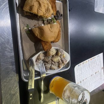 Stuttgarden Tavern - Schnitzel Burger. Picture does not do justice so good!!! - Sports Bars Near Me - Galveston, Texas Stuttgarden Tavern - Schnitzel Burger. Picture does not do justice so good!!! - Sports Bars Near Me - Galveston, Texas