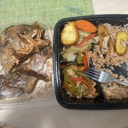 The dry brown stew fish The dry brown stew fish