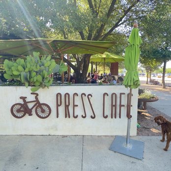 Press Café - The outdoor patio seating which is dog friendly. - Cafes Near Me - Fort Worth, Texas Press Café - The outdoor patio seating which is dog friendly. - Cafes Near Me - Fort Worth, Texas