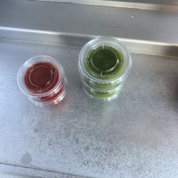 Mariscos El Hermano - Chile sauces, don't forget to ask for them