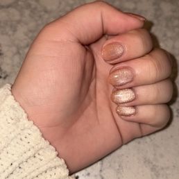Full set, acrylic, magnetic polish Full set, acrylic, magnetic polish