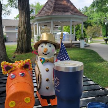 Hennepin Park Gazebo - Piggy and Penguin enjoying a cup of coffee - Parks Near Me - Lewiston, New York Hennepin Park Gazebo - Piggy and Penguin enjoying a cup of coffee - Parks Near Me - Lewiston, New York