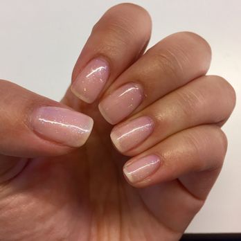 Noble Nails - Pink "jelly" glitter gel manicure - $30 - Nail Salons Near Me - Mountain View, California Noble Nails - Pink "jelly" glitter gel manicure - $30 - Nail Salons Near Me - Mountain View, California