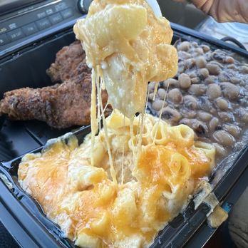 Pat's Place - Y'all, this mac and cheese!!! See that cheese pull there? Delicious. Needed a tad bit of salt and pepper but that's just my preference. - Soul Food Near Me - San Bernardino, California Pat's Place - Y'all, this mac and cheese!!! See that cheese pull there? Delicious. Needed a tad bit of salt and pepper but that's just my preference. - Soul Food Near Me - San Bernardino, California