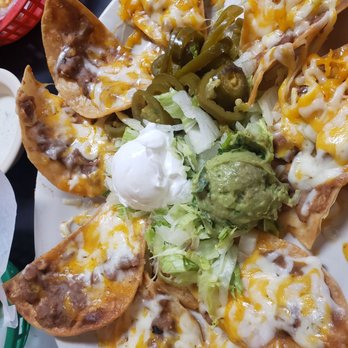 Ramos Tex-Mex Restaurant #3 - Ben and cheese nachos,  full order with no pico de gallo - Tex-Mex Near Me - Austin, Texas
