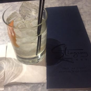 Stingray Lounge - Gin, vermouth, and orange peel cocktail. - Seafood Near Me - Uptown Hoboken, New Jersey