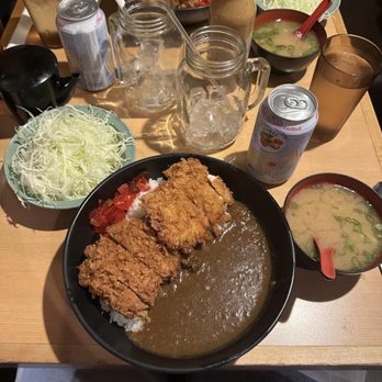 Katsu-Hama - Chicken Katsu Curry, Miso Soup, Cabbage Salad, Lychee J-Pop - Japanese Near Me - New York, New York Katsu-Hama - Chicken Katsu Curry, Miso Soup, Cabbage Salad, Lychee J-Pop - Japanese Near Me - New York, New York