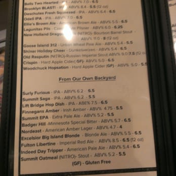 Pub 819 - The beer menu - Cocktail Bars Near Me - Hopkins, Minnesota Pub 819 - The beer menu - Cocktail Bars Near Me - Hopkins, Minnesota