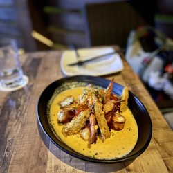 Foxhole Culinary Tavern - Bacon wrapped shrimp