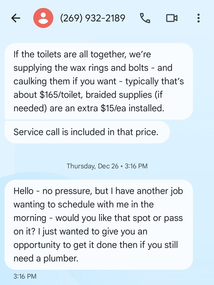 Slide of Integrity Plumbing Services