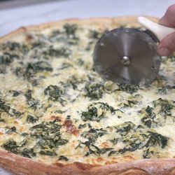 The Pacific Street Pizza - Spinach & Artichoke w/ a twist.. on a pizza pie!
