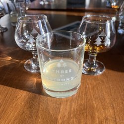 Maine Brews Cruise - Our tasters of light and dark rum, plus a little cocktail